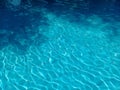 Blue abstract background waves clear water surface of a swimming pool Royalty Free Stock Photo