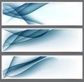 Blue abstract banners. Royalty Free Stock Photo
