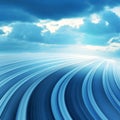 Blue Abstract blurred speed motion Royalty Free Stock Photo
