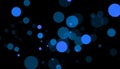 Blue abstract bokeh .. Glitter colorful light background Royalty Free Stock Photo