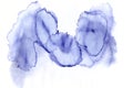 Blue abstract bright watercolor art hand paint grunge texture on