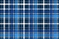 Blue abstract check textile seamless pattern