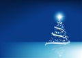 Blue Abstract Christmas Royalty Free Stock Photo