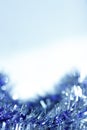 Blue abstract Christmas decoration background Royalty Free Stock Photo