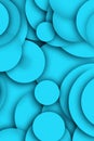 The blue abstract circles background is a visual symphony of shapes and hues. Royalty Free Stock Photo