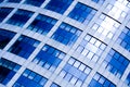 Blue abstract crop of modern office Royalty Free Stock Photo