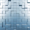 Blue abstract cubes Royalty Free Stock Photo