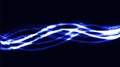 Blue abstract digital high-tech magical cosmic energy electric bright glowing light background texture of neon blurred Royalty Free Stock Photo