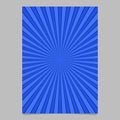 Blue abstract dynamic star burst card background template - vector brochure background Royalty Free Stock Photo