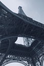 Blue Abstract Eiffel Tower