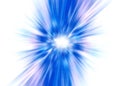 Blue abstract flower