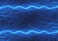 Blue abstract fractal lightning, plasma Royalty Free Stock Photo