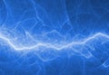 Blue abstract fractal lightning plasma Royalty Free Stock Photo