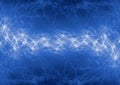 Blue abstract fractal lightning plasma