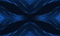 Blue abstract futuristic background with arrows and glowing lines. Royalty Free Stock Photo