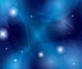 Blue abstract futuristic wavy background - eps 10 Royalty Free Stock Photo