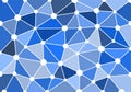 Blue abstract geometric background with triangles, circles and lines for wallpaper, backdrop, banner and illustration. Vector. Royalty Free Stock Photo