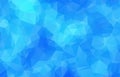 Blue abstract geometric rumpled triangular low poly style vector illustration