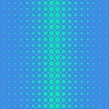 Blue abstract halftone circle pattern background - vector template graphic Royalty Free Stock Photo