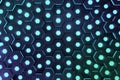 Blue abstract hexagonal glowing background, futuristic concept. 3D rendering Royalty Free Stock Photo