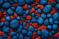 Blue abstract lava stone texture background Generated Ai