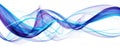 Beautiful abstract blue flame waves corporate background design