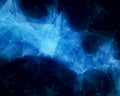 Blue abstract nebula Royalty Free Stock Photo