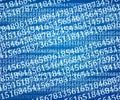 Blue Abstract Numbers Background Texture Royalty Free Stock Photo