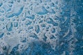 Blue abstract pattern with drops water texture Royalty Free Stock Photo