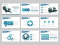 Blue Abstract presentation templates, Infographic elements template flat design set for annual report brochure flyer leaflet Royalty Free Stock Photo