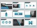 Blue Abstract presentation templates, Infographic elements template flat design set for annual report brochure flyer leaflet Royalty Free Stock Photo