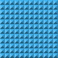 Blue abstract relief pyramid texture seamless pattern Royalty Free Stock Photo