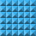 Blue abstract relief pyramid texture seamless pattern Royalty Free Stock Photo