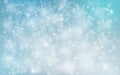 Blue abstract snow falling winter christmas holiday background Royalty Free Stock Photo