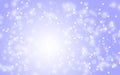 Blue abstract snow falling winter Christmas holiday background Royalty Free Stock Photo