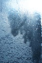 Blue abstract thaw background