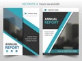 Blue abstract triangle annual report Brochure design template vector. Business Flyers infographic magazine poster.Abstract layout Royalty Free Stock Photo