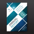 Blue abstract triangle annual report Brochure design template vector. Business Flyers infographic magazine poster.Abstract layout Royalty Free Stock Photo