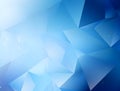 Blue Abstract Triangle Background: Light White and Dark Azure Style