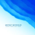 Blue abstract watercolor background vector illustartion Royalty Free Stock Photo