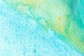 Blue abstract watercolor macro texture background. Royalty Free Stock Photo