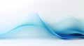 Blue Abstract Wave Background: Layered Translucency And Minimalist Design