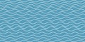 Blue abstract wave pattern. Curve outline print. Striped endless texture. Vector minimalistic vintage background with