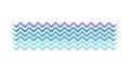 Blue Abstract Zigzag Wave Pattern Background, vector design Generative AI Royalty Free Stock Photo
