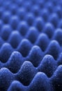 Blue acoustic foam Royalty Free Stock Photo