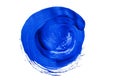 Blue acrylic circle