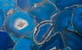 Blue agate background Royalty Free Stock Photo