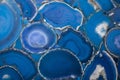 Blue agate background Royalty Free Stock Photo