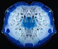 Blue Agate Crystal Stone Royalty Free Stock Photo