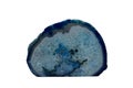 Blue Agate geode Royalty Free Stock Photo